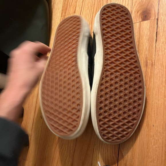 Black Leather Vans - Picture 2 of 2